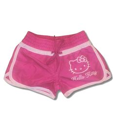 Hello Kitty Shorts, 00s Mode, Kitty Clothes, Hello Kitty Pink, Pink Hello Kitty, Beach Swimming, Y2k Clothes