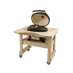 Primo Grill Cypress Table for PGCXLH Ceramic Shoes, Kamado Grills, Outdoor Cooking Spaces, Ceramic Grill, Outdoor Cooking Area, Grill Table, Kamado Grill, Cypress Wood, Charcoal Bbq