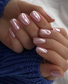 short summer nails Crome Nails Designs Square, Pink Chrome Nails Square, Pink Mirror Nails, Metallic Manicure, Chrome Nails Ideas, Chrome Manicure, Ballet Designs, Plum Nails, Ball Hair