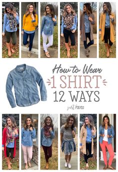 Cute Outfits For Teachers Work Wardrobe, Trendy Teacher Outfits 2023, Chambray Shirt Outfits, Looks Jeans, Jeans Outfit Fall, Teaching Outfits, Fashion Capsule Wardrobe, Perfect Denim, Denim Shirts