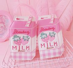 Pink Milk Aesthetic, Pink Kidcore Aesthetic, Paige + Core + Aesthetic, Strawberry Milk Aesthetic, Pink Kidcore, Strawberry Vibes, Milk Aesthetic, Embroidery Shoulder, Kidcore Aesthetic