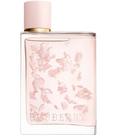 Introducing Burberry Her Eau de Parfum Petals Limited Edition. A gourmand and fruity vegan perfume accentuated by the uplifting and feminine aromas of crushed berries and floral notes of violet and jasmine. Thanks to its wood and creamy amber base note&#x2C; this Eau de Parfum for women leaves behind a rich and mesmerizing trail in its wake. This olfactory creation sees the Burberry fragrance housed in an archive-inspired glass bottle with floating decorative pink petals Burberry Perfume Women, Burberry Her Perfume, Girly Perfume, Burberry Fragrance, Burberry Her, Vegan Perfume, Designer Perfume, Womens Perfume, Perfume Women