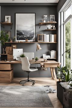 Small Office Interior Design, Shed Office, Shed