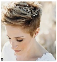 Afro Wedding Hairstyles, Wedding Hairstyles For Short Hair, Bob Wedding Hairstyles, Sweet Hairstyles, Styles Hairstyles, Hairstyles Wedding