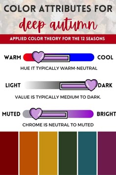 the color guide for deep autumn