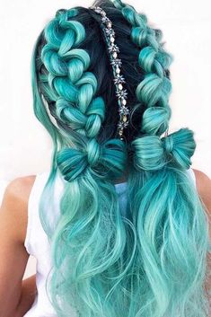 Double Braids, Cute Hair Colors, Fishtail Braid, Beautiful Hair Color, Braid Hairstyles