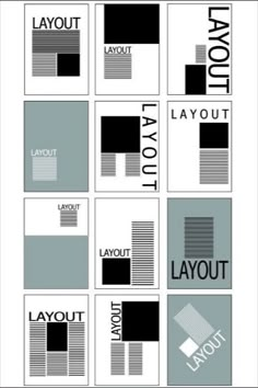 layout pages for layout layouts in the layout page, with different font and shapes