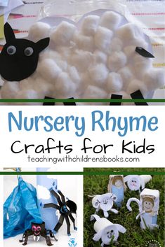 some crafts for kids to make and play with are sheep, lambs, and paper plates