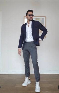 Elegant Party Outfit Men, Outfit Matrimonio Hombre, Business Outfit Men Suits, Men Semi Formal Outfit Classy, Wedding Casual Outfit Men, Outfit Elegante Hombre, Mens Blazer Style Fashion Ideas, Men Blazer Outfit Casual