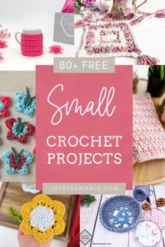 small crochet projects with text overlay