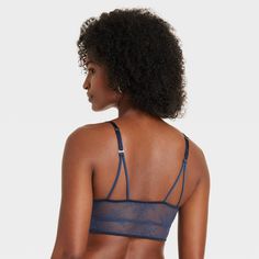 The Satin and Lace Bralette from Auden™ adds comfortable elegance to your collection of intimates. Made from silky-smooth satin with added spandex, this solid-color bralette is gentle on skin and provides a luxurious look with lightly-lined cups and sheer lace lining. The pullover style and adjustable straps help give you a flexible fit. Auden™: Comfort true to every shape & hue. Fitted Satin Bra With Removable Pads, Elegant Blue Bra With Adjustable Straps, Elegant Camisole Bra For Night Out, Elegant Stretch Blue Bra, Elegant Blue Stretch Bra, Elegant Blue Seamless Bra, Fitted Padded Cup Camisole, Full Coverage Bra For Night Out, Elegant Seamless Bra For Night Out