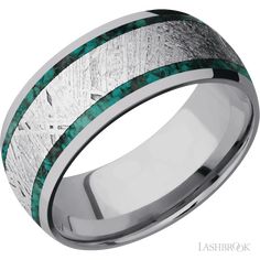 Polished finish enhances the overall aesthetic of the piece, giving it a lustrous and elegant finish, making it a popular choice for those who appreciate a sleek and refined look. Sleek, Green And Grey, Jewelry Rings, Wedding Rings, 10 Things