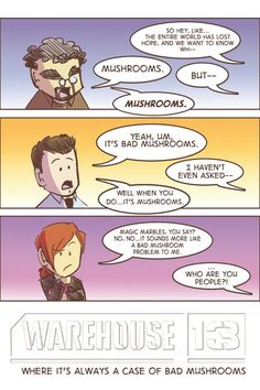 the comic strip for warehouse 13