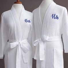 "Showcase your brand in all climates with this attractive kimono robe! This flattering mid-calf length waffle weave kimono is great for the pool, dorms, a spa day and lounging at home. It features 3/4 length sleeves, two patch pockets, double belt loops and self-belt. Made of 60% cotton/40% polyester woven waffle weave fabric, this luxuriously soft productmeasures 48\" in length. One size fits most. 2 patch pockets 6.5 oz/square yard 60% cotton / 40% polyester waffle weave Long Soft Waffle Weave Girl Spa Party, Hotel Linen, Bathrobe Men, Stylish Loungewear, Bath Robes, Girls Robes, Cozy Mornings, Spa Kits, Men Type