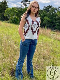 Aztec Printed Knit Cami Tank Top - CountryFide Custom Accessories and Outdoors Trendy Tank Tops, Personal Photo, Aztec Print, Tank Top Cami, Cami Tanks, Shirts Tops, Tank Top, Tank Tops, Wardrobe