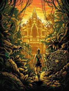 the legend of zelda movie poster with an image of a woman standing in front of a