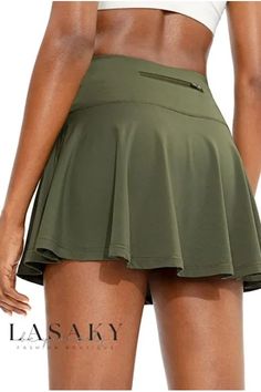 Lasaky - Premium Womens High Waisted Tennis Skirt Featuring Zipper Closure and Exquisite Pleated Mesh Accents for Golf, Running, and Everyday Style Golf Skorts, Pleated Fashion, Pleated Tennis Skirt, Tennis Skirts, Skirt For Women, Golf Skort, Golf Skirts, Womens Tennis, Casual Chic Outfit