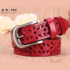 Leather Belts For Women, Strap Jeans, Boho Style Design, Chique Outfits, Wide Leather Belt, Red Belt, Faux Leather Belts, White Belt, Genuine Leather Belt