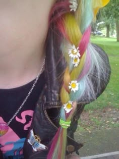 Rainbow Braids, Fantasy Hair, Colorful Hair, Dye My Hair, Hair Reference, Hair Inspo Color, Rainbow Hair, Dream Hair, Equestria Girls