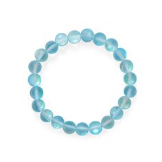 Wonderful and wintry!ÊThis ocean color glass bracelet is perfect to wear alone or stack it up with the other colors for the mermaid color effect. Matte light blue iridescent glass beads on stretch bracelet measure approximately 8.5mm. Mermaid Glass, Unique Silver Jewelry, Ocean Colors, Mermaid Coloring, Roman Glass, Glass Bracelet, Glass Beaded Bracelets, Color Effect, Jewelry Packaging