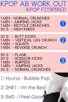 a poster with instructions on how to do the hippop ab work out workouts