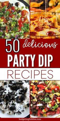 50 delicious party dip recipes that are easy to make