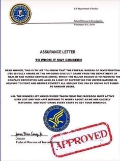 a letter to whom it may concern is approved by the department of health and human services