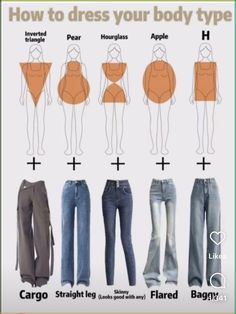 Triangle Body Shape Outfits, Inverted Triangle Outfits, Mode Tips, Types Of Jeans, Fashion Vocabulary, Moda Jeans, Everyday Fashion Outfits, Quick Outfits, Easy Trendy Outfits