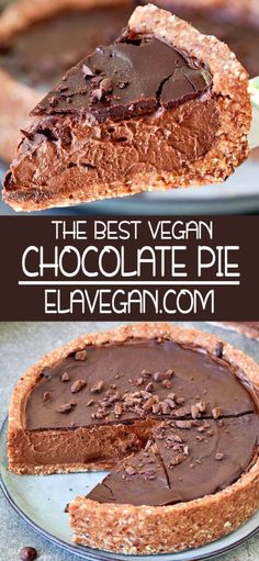 the best vegan chocolate pie ever