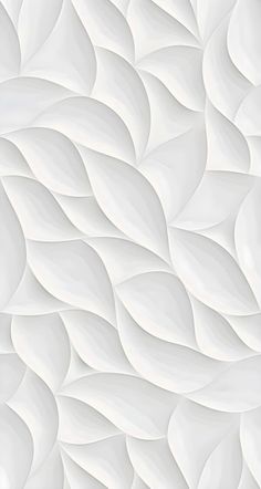 an abstract white wallpaper with wavy lines and curves in the shape of waves on it