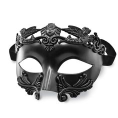 PRICES MAY VARY. No Slippage Party Mask: The elastic band of the buckle can be worn comfortable, you can definitely wear the Venetian mask for a long duration to a Mardi Gras party Premium Texture: The masquerade mask is made of high-quality ABS plastic, the decorative pattern detail are silicone and quite comfy Classical Design: Ancient Roman Greek mythological mask brings you back to the medieval times, fits most face shapes, any formal or casual wear Widely Used Mask: Masquerade men's mask Su Greece Themed Party Outfit, Masquerade Men, Black Masquerade Mask, Mens Masquerade Mask, Venice Mask, Mask For Men, Mask Shapes, Mardi Gras Costumes, Half Face Mask