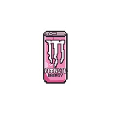 a pink can with the words monsite energy on it