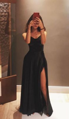 Contact+us:+lisamony@outlook.com Please+left+message+what+color+you+need+when+you+order+it.Besides+the+picture+color,+you+can+also+choose+any+color+you+want. Simple+Black+Satin+Long+Formal+Prom+Dress+With+Side+Split Processing+time:+12-21+business+days Shipping+Time:+3-5+business+days ... Simple Formal Dress, Prom Dress Simple, Satin Long Prom Dress, Prom Dress Inspo, Prom Dresses Simple, Evening Party Gowns, Looks Party, Black Prom Dress, Prom Dress Inspiration