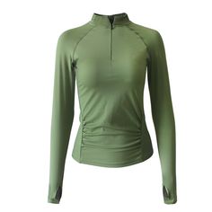 Product Description     Item Type: Yoga & Fitness T Shirt  Gender: Women  Material: Polyester, Spandex  Fabric Type: Broadcloth  Sleeve Length(cm): Full  Closure: Zipper  Pattern Type: Solid  Features: Compressed, Anti-Wrinkle, Breathable, Anti-Pilling, Anti-Shrink, Quick Dry  Application: Yoga, Gym, Workout, Exercise, Fitness, Outdoor, Sports, Running     Load More Images                 VIVINCH 5-POINT HAPPINESS CHECKLIST    FREE shipping provided and it’s not a fake promise. Secured payments Happiness Checklist, Tshirt Tank Top, Green Long Sleeve Top, Workout Tops For Women, Sports Shirt, Yoga Gym, Sports Running, Womens Workout Outfits, Running Shirts