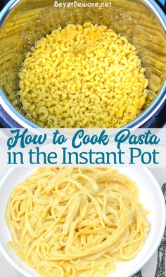 how to cook pasta in the instant pot