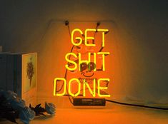 **Get Shxt Done Letter Sign Acrylic Real Glass Neon Light Sign Lamp - 9"x14"** Illuminate your space with a touch of motivation and creativity! Our **Get Shxt Done Letter Sign Acrylic Real Glass Neon Light Sign Lamp** is the perfect addition to any home, bar, or workspace. Measuring 9"x14", this eye-catching piece combines contemporary design with a bold statement, making it a must-have for anyone looking to inspire productivity and positive vibes. Crafted from high-quality acrylic and real glas Neon Wine Sign, Wine Neon Sign, Led Lights Words Orange, Alcohol Neon Sign, Neon Beer Signs, Personalized Neon Signs, Bar Wall Decor, Neon Light Signs, Neon Glow