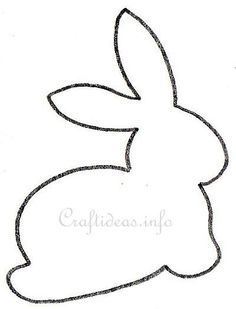 the outline of a rabbit's head