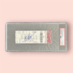 This is a rare opportunity for fans of Blake Shelton This autographed baseball ticket is a unique item that has been professionally authenticated by PSA and DNA. The ticket features Shelton's signature and is an original product. This ticket was signed at the Angels baseball game that he and Gwen Stefani had attended and he signed this ticket and later sent to PSA to be slabbed. Baseball Ticket, Angels Baseball, Blake Shelton, Baseball Game, Baseball Games, Gwen Stefani, Mlb Baseball, Mlb, Unique Items Products