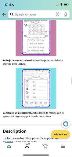 the spanish text is displayed on an iphone screen, and it appears to be in different languages