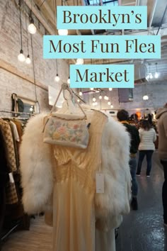 the brooklyn's most fun flea market is open for business and it has lots of clothes on display