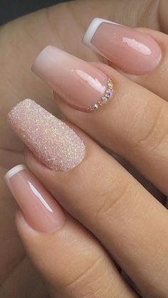 Work Nails, Acrylic Nails Coffin Short, Short Acrylic Nails Designs, Bridal Nails, Nail Arts, Cute Acrylic Nails, Acrylic Nail Designs