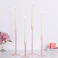 PRICES MAY VARY. Simple but Elegant: The glass candle holder is designed with smooth lines with a unique spiral stem. Its modern yet vintage appearance allows it to blend into any room. The high transparency glass makes it eye-catcher, like a piece of art Excellent Workmanship: Our candle holders are made of high-transparency glass, delicate and elegant, perfect as a table centerpiece. The candle holders for candlestick are beautiful but fragile, please handle the glass candlestick set with care to keep its beauty and functionality Various Heights: Our crystal candle holders come in set of four, featuring different heights of 5.9", 7.87", 9.84", 11.81", and 0.9" inner diameter, perfect for standard taper candles. The visual effect of undulating candlelight creates charming atmosphere in ev Tall Candle Sticks, Candle Stick Holders Decor, Glass Taper Candle Holders, Table Centerpiece Wedding, Vintage Candlestick Holders, Tall Candlesticks, Candle Stick Holders, Tall Candle Holders, Elegant Candles