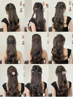 Cute Quick Hairstyles, Y2k Hairstyles, Korean Hair, Easy Hairstyles For Medium Hair, Hair Arrange