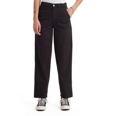 PRICES MAY VARY. Sits At Waist; Relaxed Through Hip And Thigh; Elastic Band Cuff Stretch Non-Denim Women's Uniforms, Levis Pants, Safety Clothing, Utility Pants, Jumpsuit Trousers, Levis Women, Pants Black, Elastic Band, Fashion Store