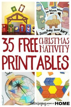 25 free christmas nativity printables for kids to use in crafts and activities