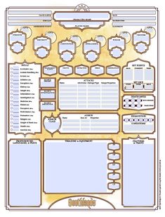 an image of a printable character sheet for harry potter's hogwarts