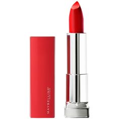 Maybelline Color Sensational Made For You 382 Red For Me - 0.15oz Red Lipstick Drugstore, Best Drugstore Red Lipstick, Lipstick Drugstore, Maybelline Color Sensational Lipstick, Red Lipstick Matte, Maybelline Color Sensational, Different Skin Tones, Cream Lipstick, Matte Red