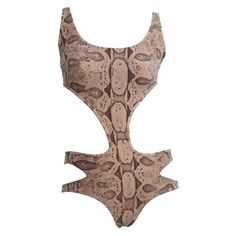 Presenting an absolutely iconic and sexy snakeskin print Gucci cut-away bathing suit, designed by Tom Ford. This swimsuit debuted on the Spring/Summer 2000 Gucci runway as look 31, modeled by Aurélie Claudel. This one-piece swimsuit is not your typical one-piece with cutouts at the hips and waist on either side and a backless reverse. This suit was not only showcased on the runway but also in that season's campaign, on Yfke Sturm in W Magazine, Danitta Angell in Vogue Italia, Hannelore Knuts in Gucci By Tom Ford, Bathing Suit Patterns, Gucci Runway, Tom Ford Gucci, Bathing Suits One Piece, Suit Pattern, W Magazine, Gisele Bündchen, Fame Dr