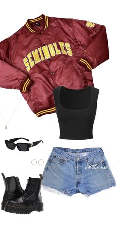 University Goals, Fsu Gameday Outfit, Nfl Wife, College Wishlist, Fsu Gameday, Gameday Fits, Gameday Outfits, College Gameday