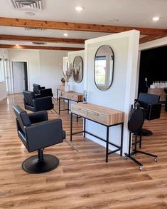 the salon is clean and ready for customers to use